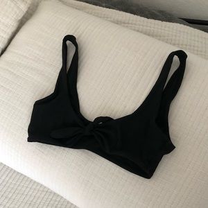 Black Tie Front Bikini Top size XS